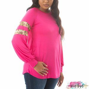 Pink long sleeve top